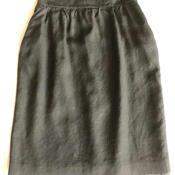Linen Blend Pencil Skirt - Picture 3 of 13